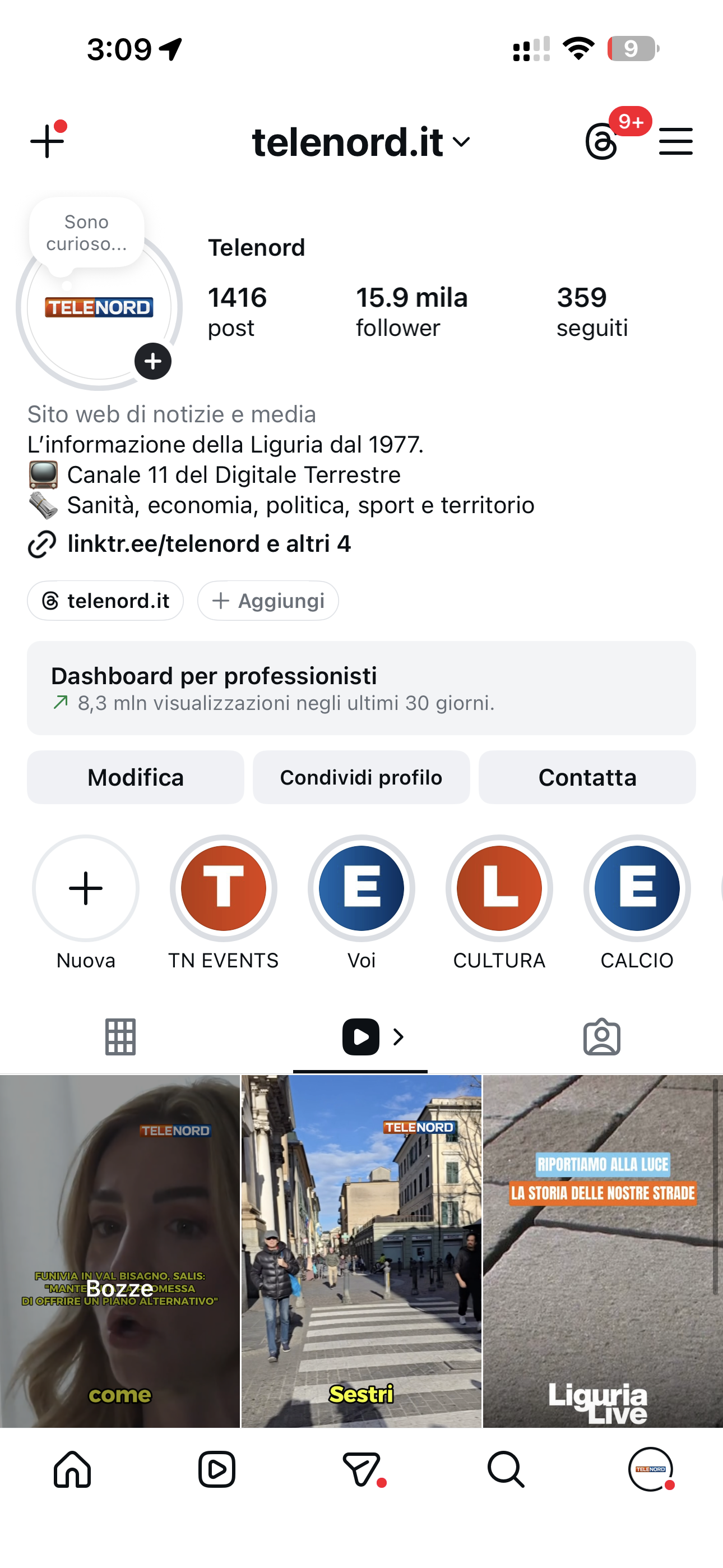 Feed Telenord — Dopo